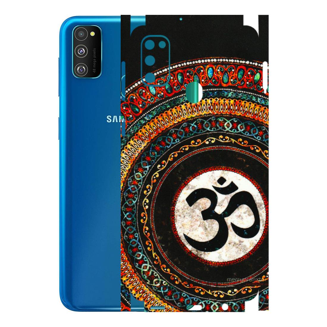 Samsung M/F/Note/Flip and C Phone Skins (All Models) - Aum Chant Abstract - 3D Embossed Finish (L-42) Samsung Galaxy M30S