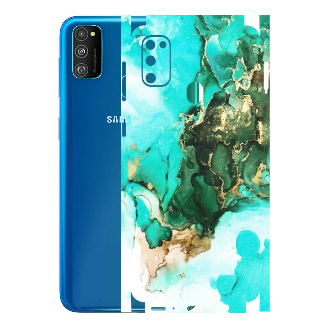 Samsung M/F/Note/Flip and C Phone Skins (All Models) - The Blue Gold Marble - Matte Finish (M-124) Samsung Galaxy M30S