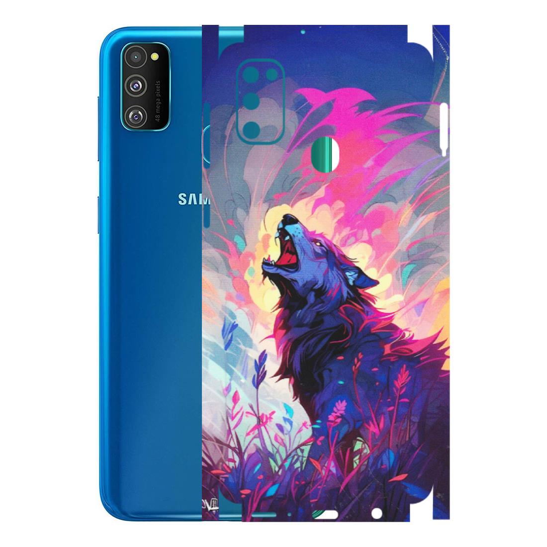 Samsung M/F/Note/Flip and C Phone Skins (All Models) - New Wild Wolf Abstract - Matte Finish (M-125) Samsung Galaxy M30S