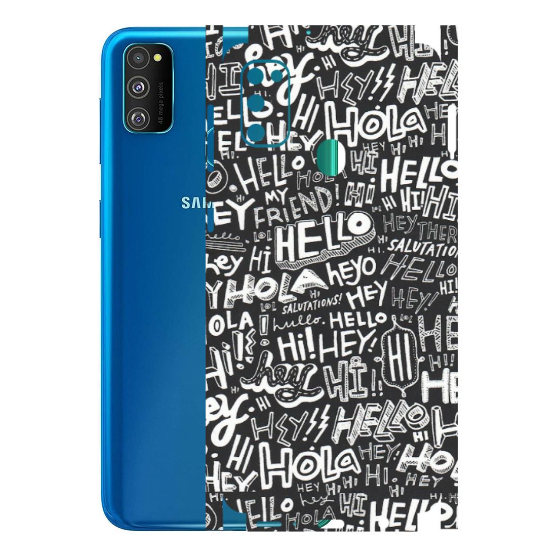 Samsung M/F/Note/Flip and C Phone Skins (All Models) - Hi Hello Doodles - Matte Finish (M-25) Samsung Galaxy M30S