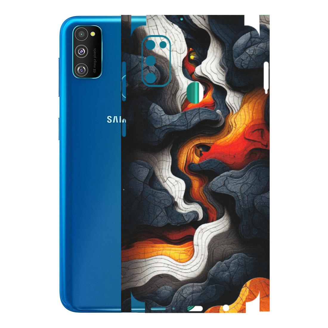 Samsung M/F/Note/Flip and C Phone Skins (All Models) - Abstract Volcanic Layers - Matte Finish (M-52) Samsung Galaxy M30S