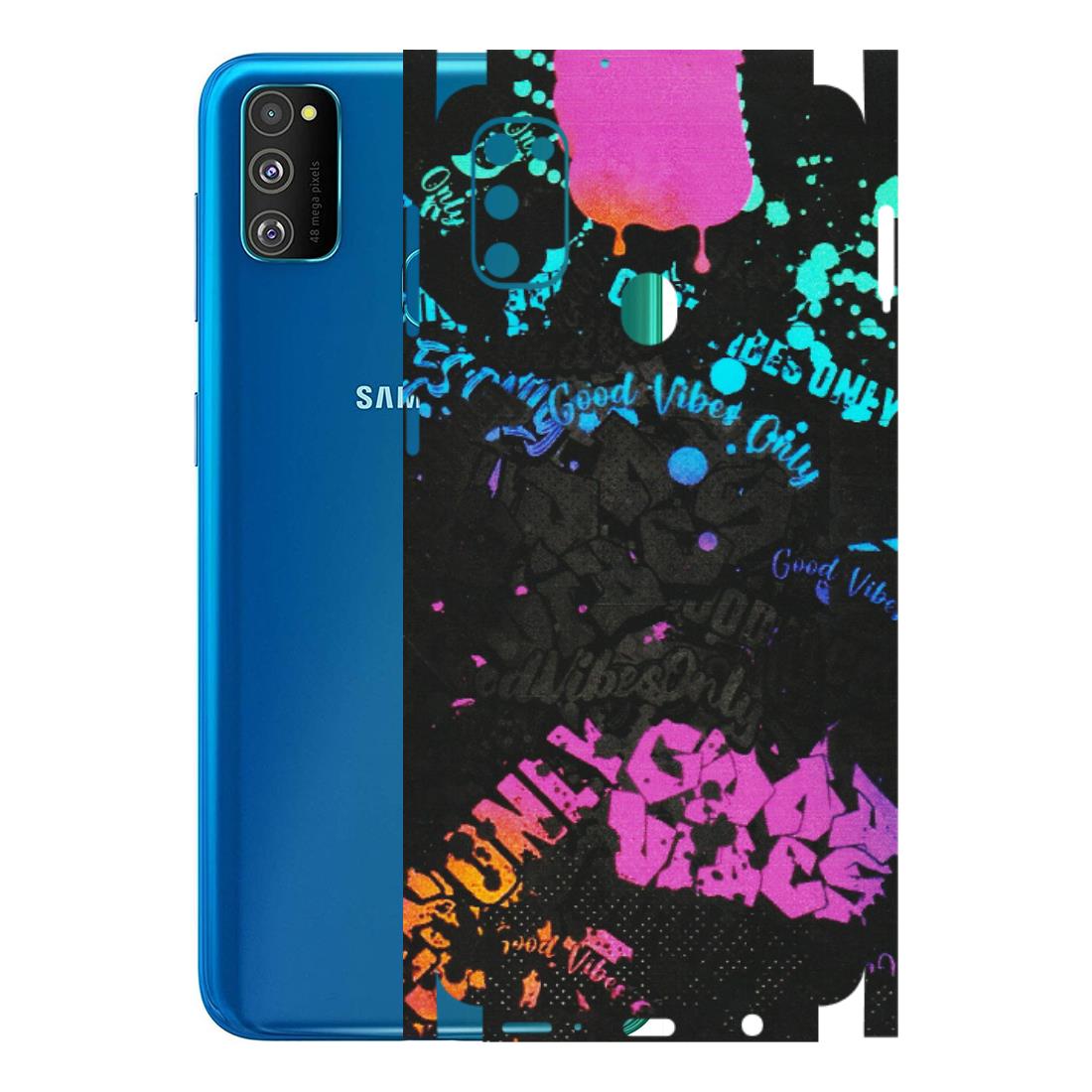 Samsung M/F/Note/Flip and C Phone Skins (All Models) - Majestic Black Vibes - Matte Finish (M-62) Samsung Galaxy M30S