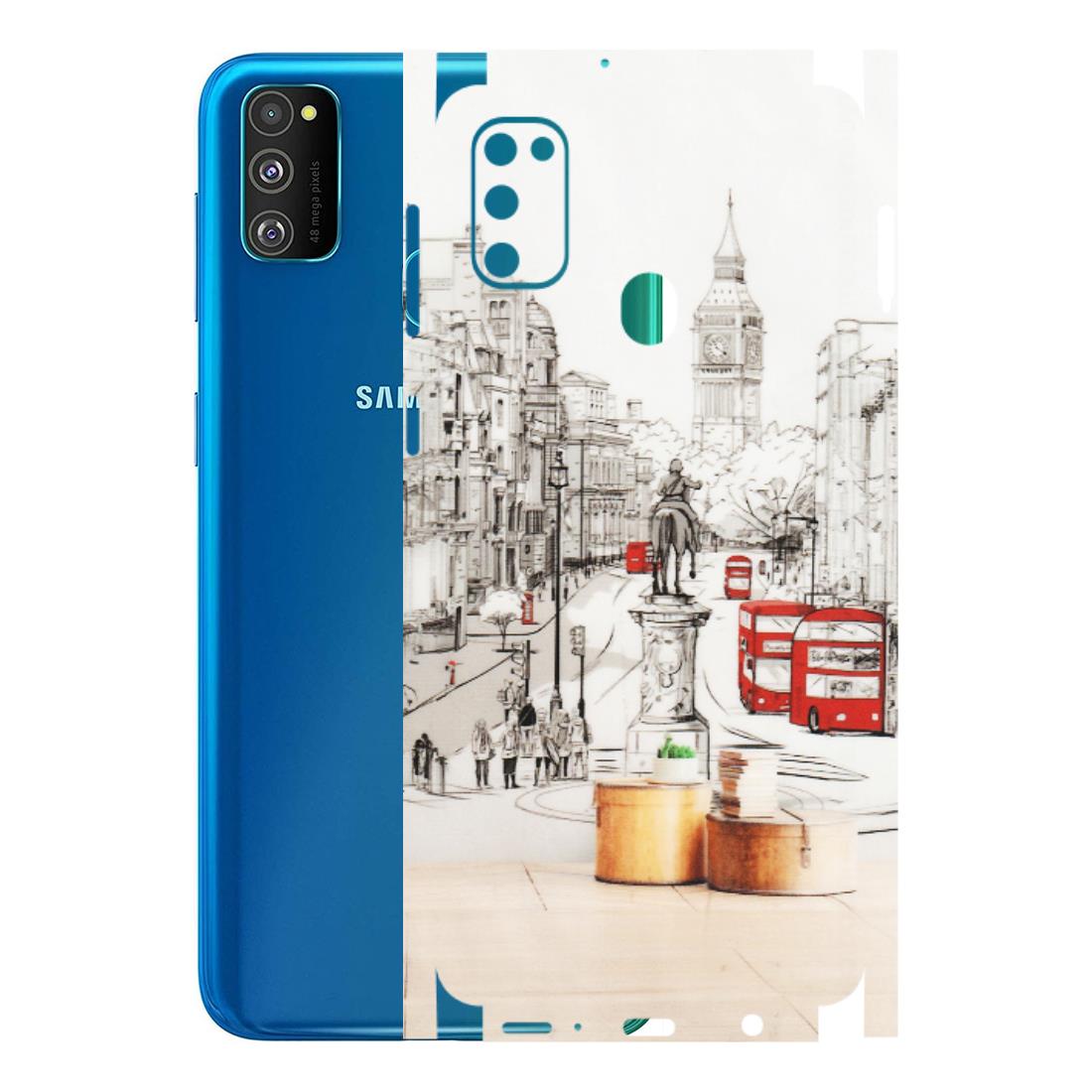 Samsung M/F/Note/Flip and C Phone Skins (All Models) - London Street - Transparent Finish (T-02) Samsung Galaxy M30S
