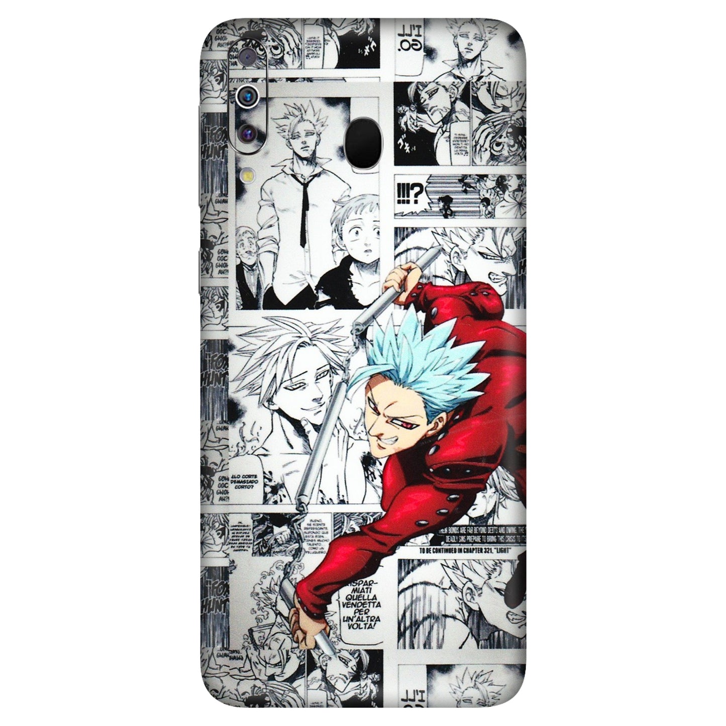 Samsung M/F/Note/Flip and C Phone Skins (All Models) - Anime Comic - 3D Embossed Finish (L-192) Samsung Galaxy M30