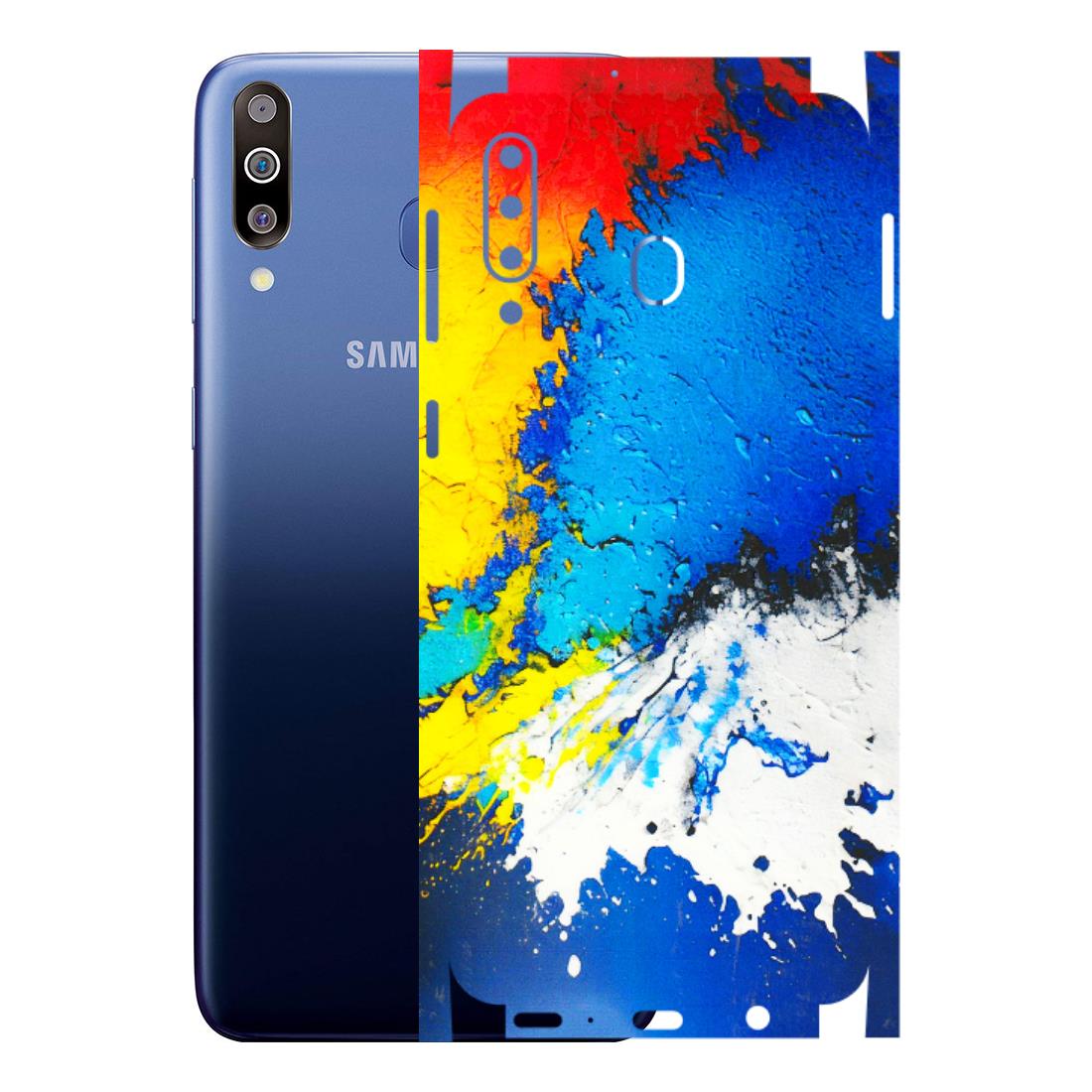 Samsung M/F/Note/Flip and C Phone Skins (All Models) - Acrylic Paint Spill - 3D Embossed Finish (L-229) Samsung Galaxy M30