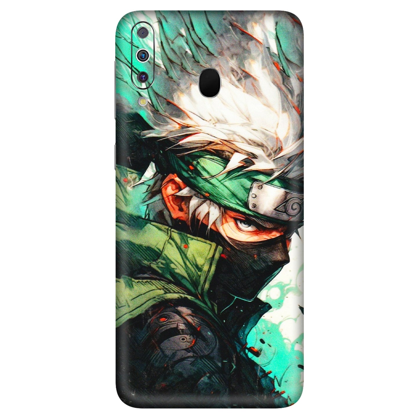 Samsung M/F/Note/Flip and C Phone Skins (All Models) - Kakashi Side Profile - 3D Embossed Finish (L-249) Samsung Galaxy M30