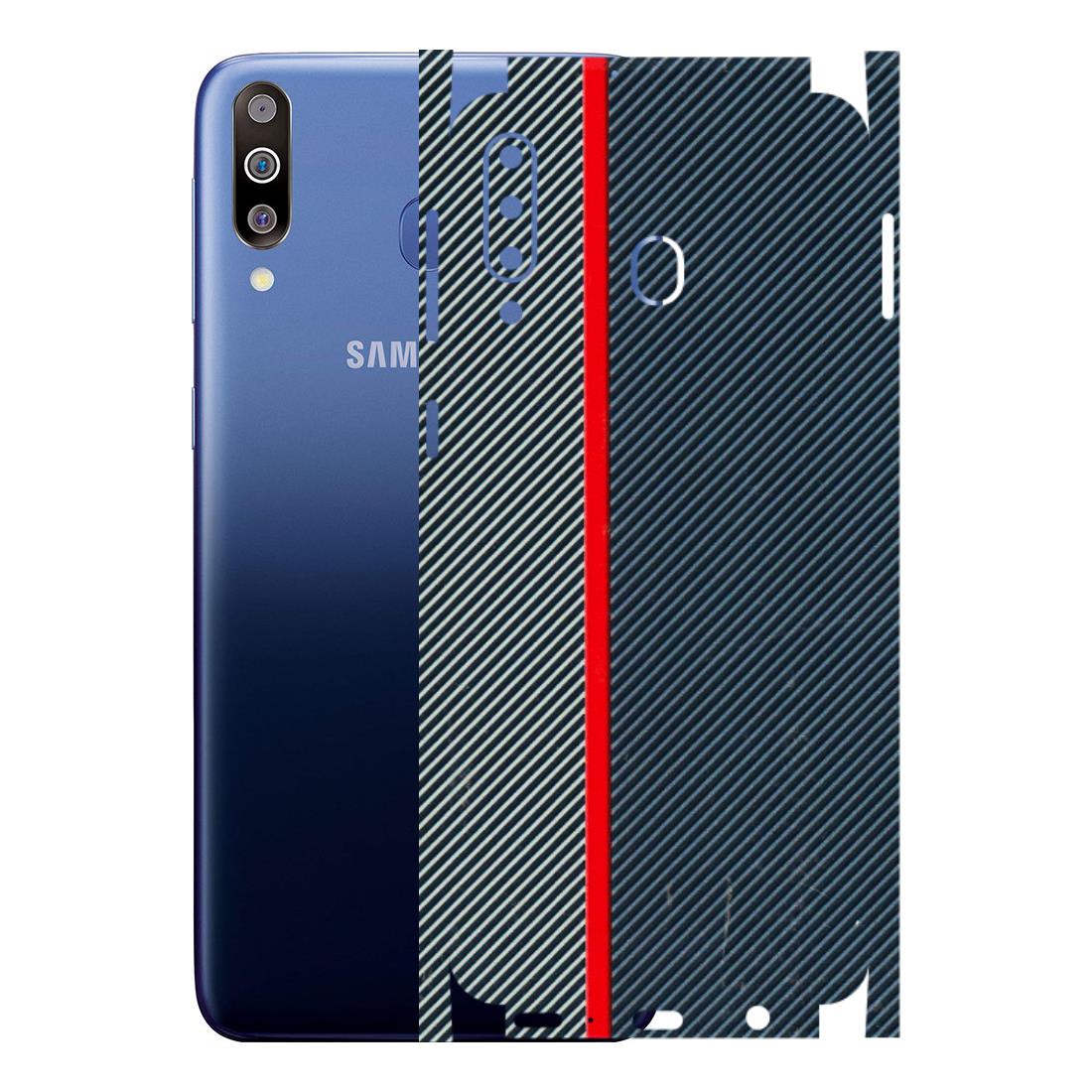 Samsung M/F/Note/Flip and C Phone Skins (All Models) - Blue Sober Lines - 3D Embossed Finish (L-305) Samsung Galaxy M30