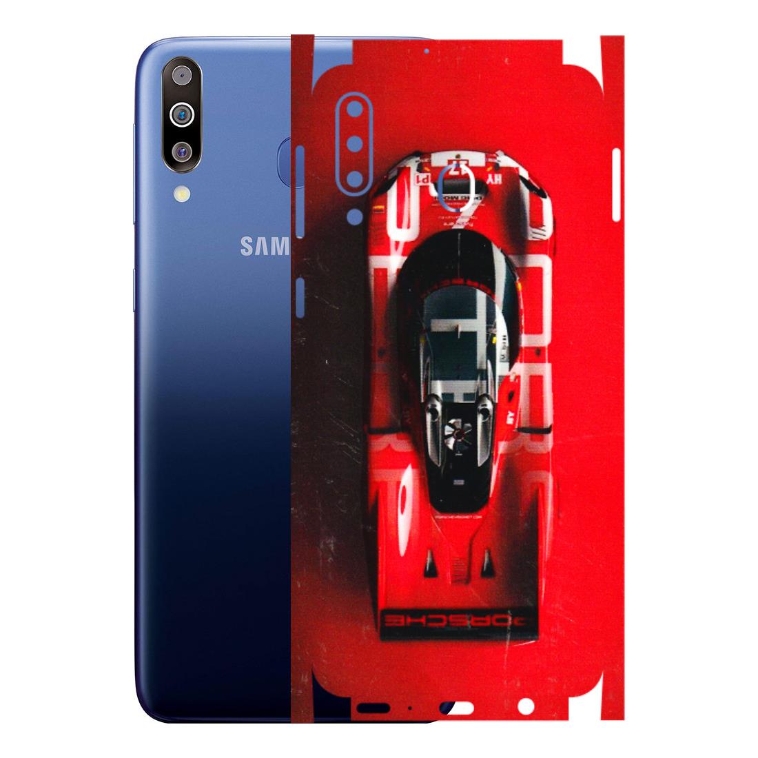 Samsung M/F/Note/Flip and C Phone Skins (All Models) - Red Porsche Car Logo - 3D Embossed Finish (L-315) Samsung Galaxy M30