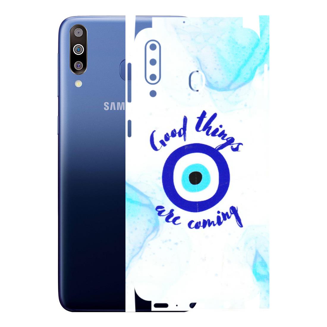 Samsung M/F/Note/Flip and C Phone Skins (All Models) - Evil Eye Good Things Are Coming - 3D Embossed Finish (L-322) Samsung Galaxy M30