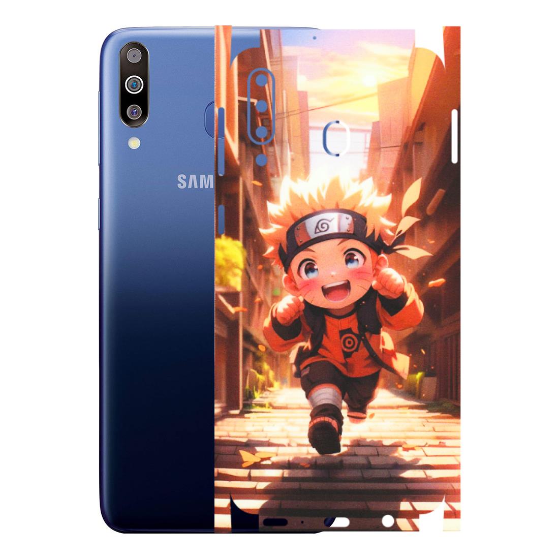 Samsung M/F/Note/Flip and C Phone Skins (All Models) - Naruto Cute Toon Running - Matte Finish (M-04) Samsung Galaxy M30