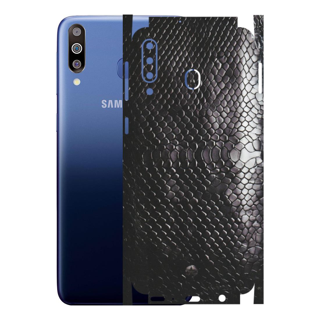 Samsung M/F/Note/Flip and C Phone Skins (All Models) - Black Snack Leather - Matte Finish (M-147) Samsung Galaxy M30