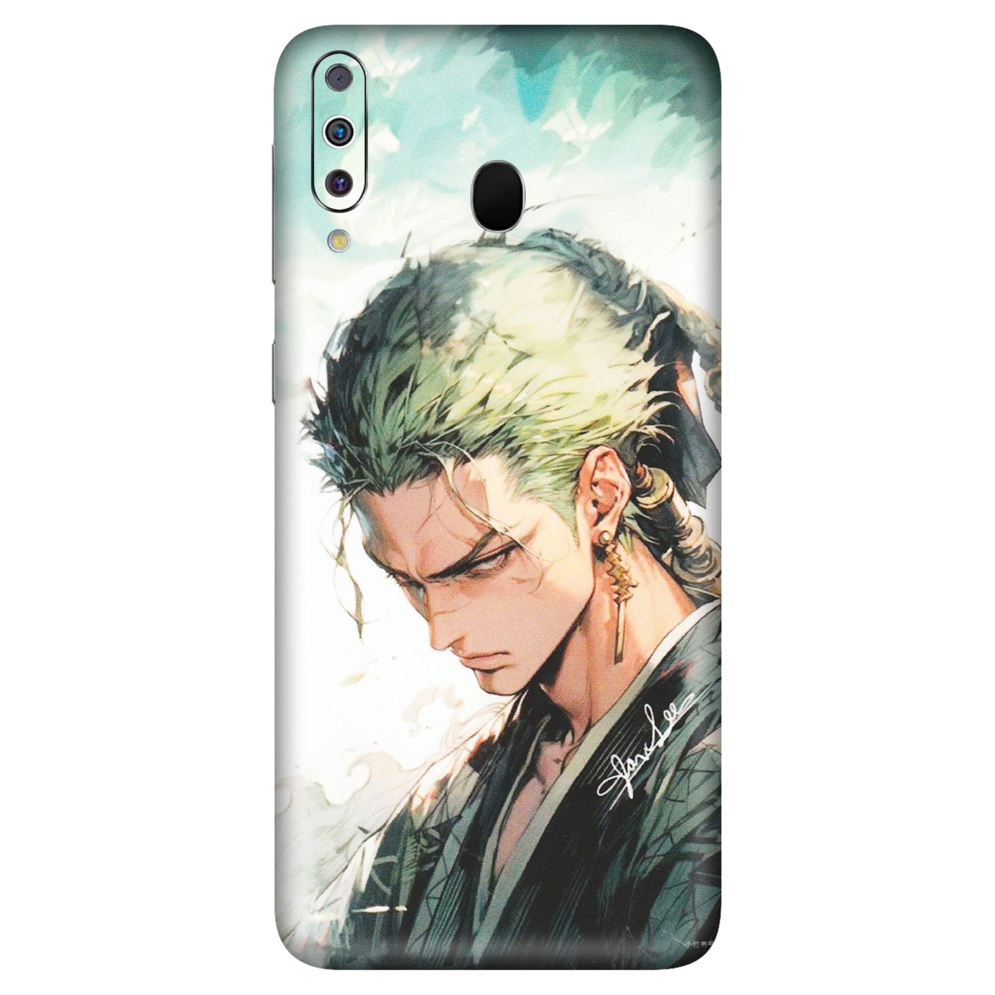 Samsung M/F/Note/Flip and C Phone Skins (All Models) - Pirate Hunter One Piece Anime - Matte Finish (M-157) Samsung Galaxy M30