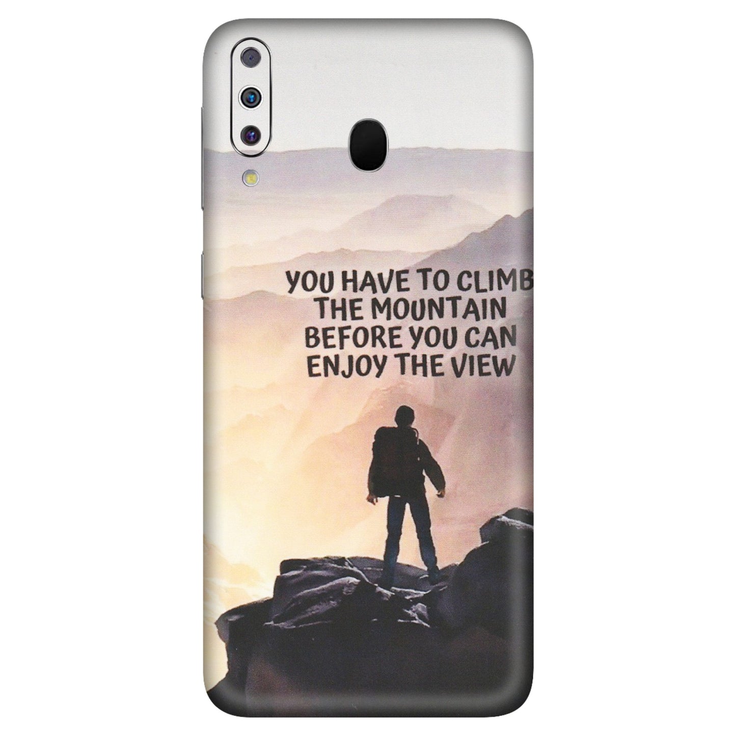 Samsung M/F/Note/Flip and C Phone Skins (All Models) - Motivational Hiking Mountain - Matte Finish (M-28) Samsung Galaxy M30