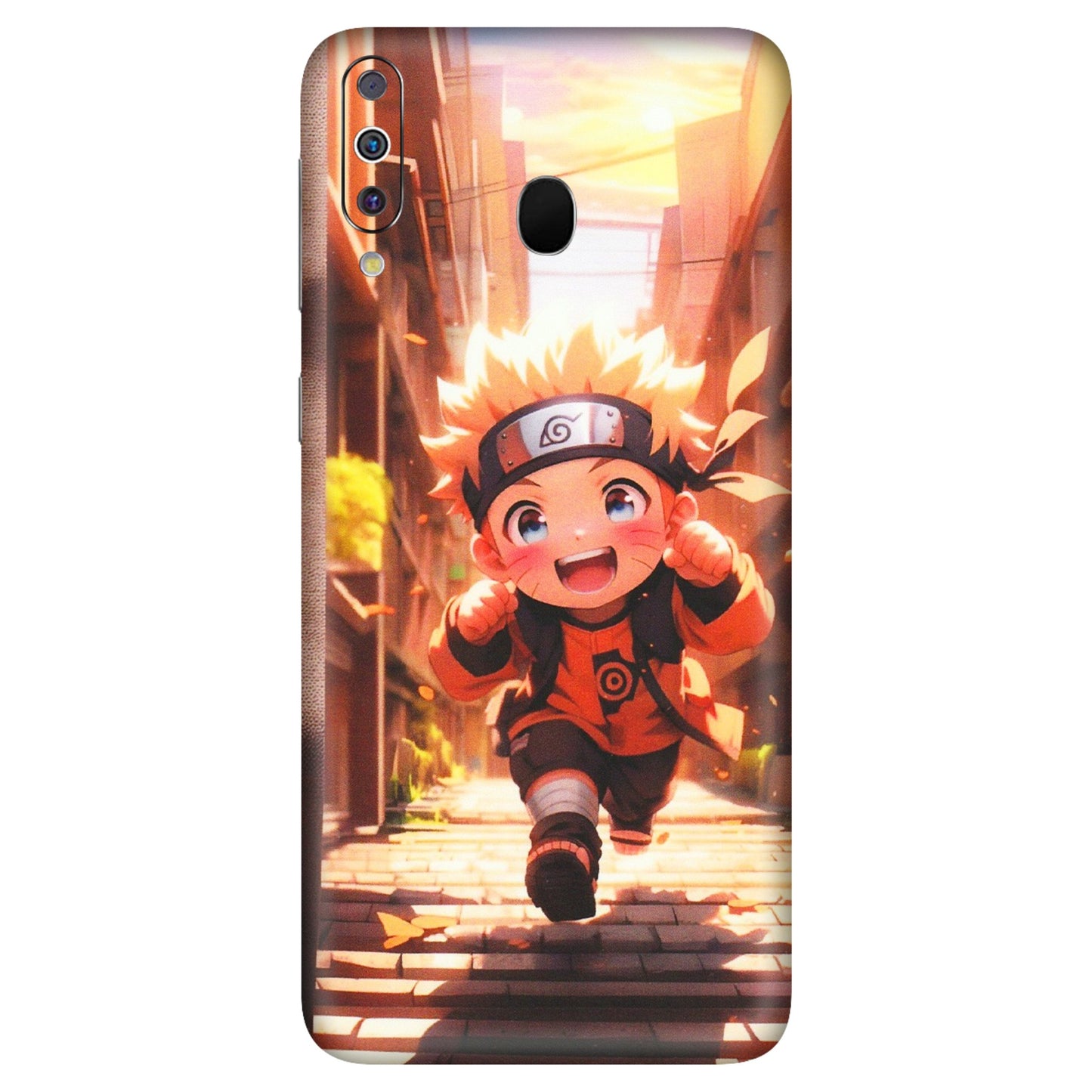 Samsung M/F/Note/Flip and C Phone Skins (All Models) - Naruto Cute Toon Running - Matte Finish (M-04) Samsung Galaxy M30