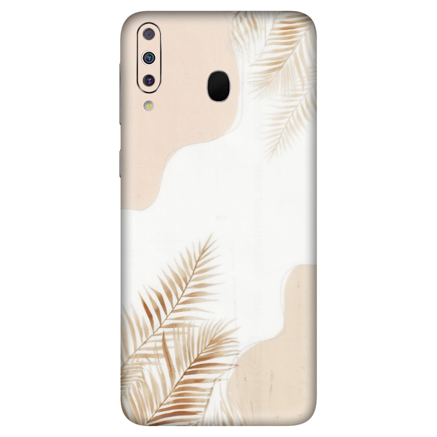 Samsung M/F/Note/Flip and C Phone Skins (All Models) - Gold Petals Abstract - Transparent Finish (T-08) Samsung Galaxy M30