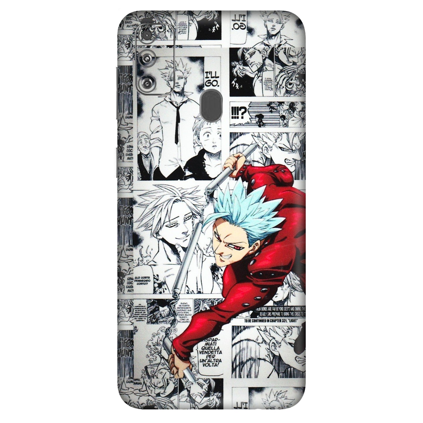 Samsung M/F/Note/Flip and C Phone Skins (All Models) - Anime Comic - 3D Embossed Finish (L-192) Samsung Galaxy M30S