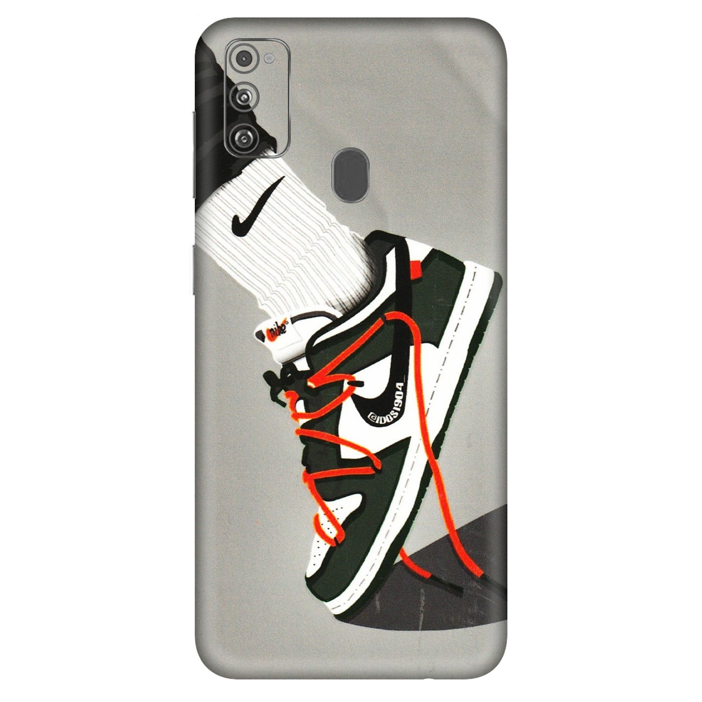 Samsung M/F/Note/Flip and C Phone Skins (All Models) - New Grey Sneaker - 3D Embossed Finish (L-261) Samsung Galaxy M30S