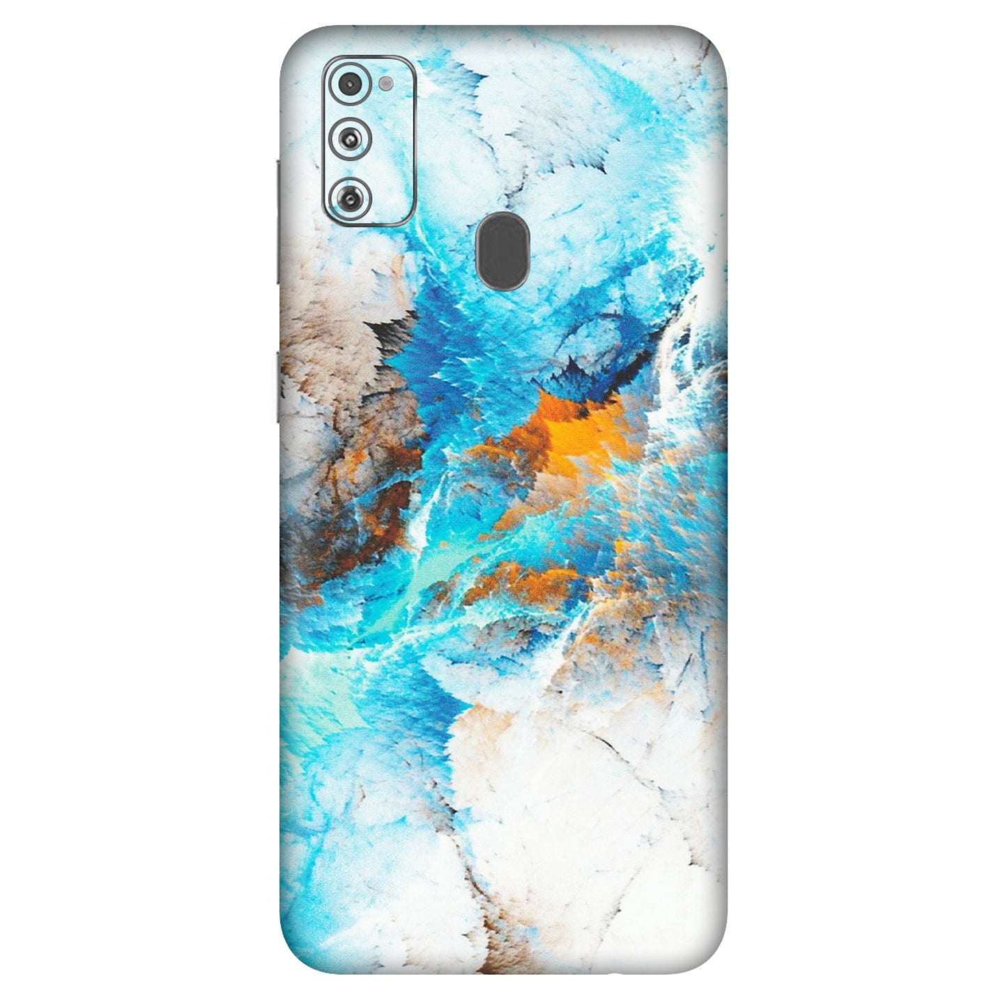 Samsung M/F/Note/Flip and C Phone Skins (All Models) - Blue Waves Abstract - Matte Finish (M-19) Samsung Galaxy M30S