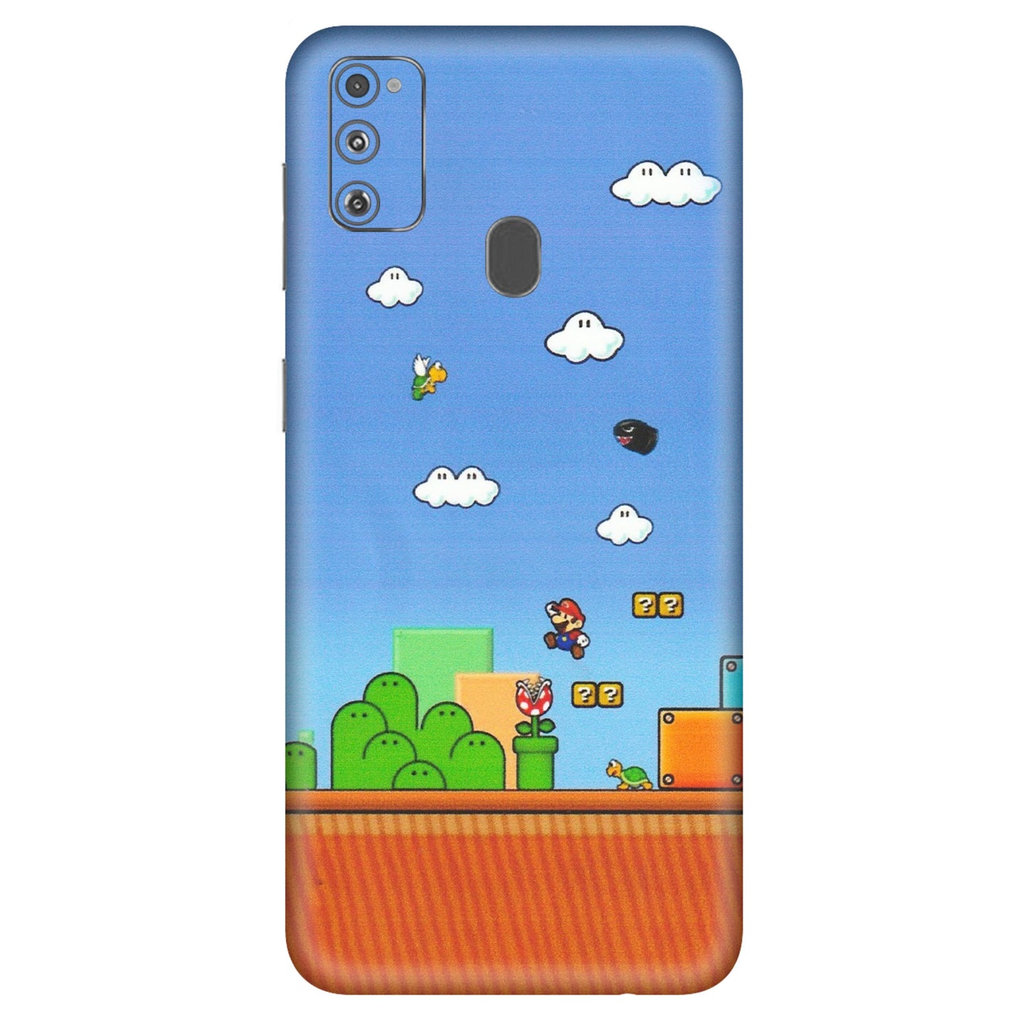 Samsung M/F/Note/Flip and C Phone Skins (All Models) - Mario Game Scene - Matte Finish (M-24) Samsung Galaxy M30S