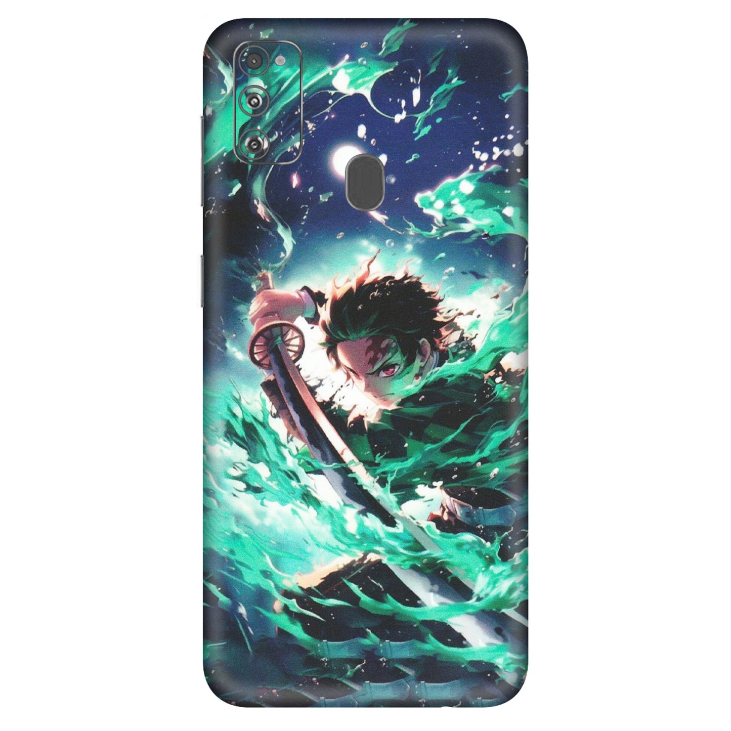 Samsung M/F/Note/Flip and C Phone Skins (All Models) - Sword Fighter Anime - Matte Finish (M-29) Samsung Galaxy M30S