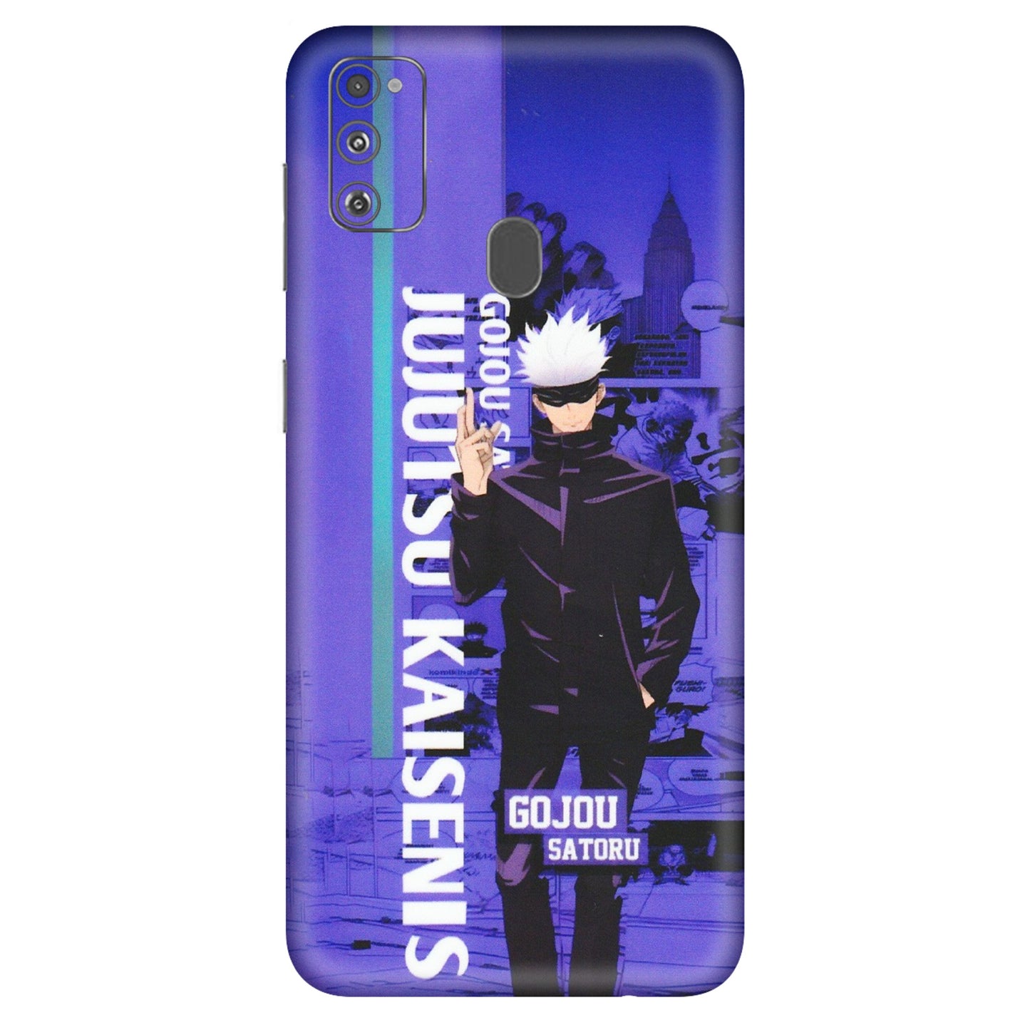 Samsung M/F/Note/Flip and C Phone Skins (All Models) - Jujutsu Kaisen Gojo - Matte Finish (M-05) Samsung Galaxy M30S