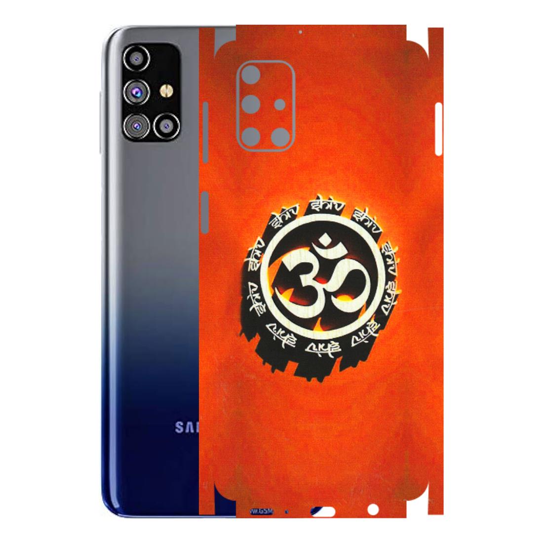 Samsung M/F/Note/Flip and C Phone Skins (All Models) - Aum Shiv Orange - 3D Embossed Finish (L-32) Samsung Galaxy M31s