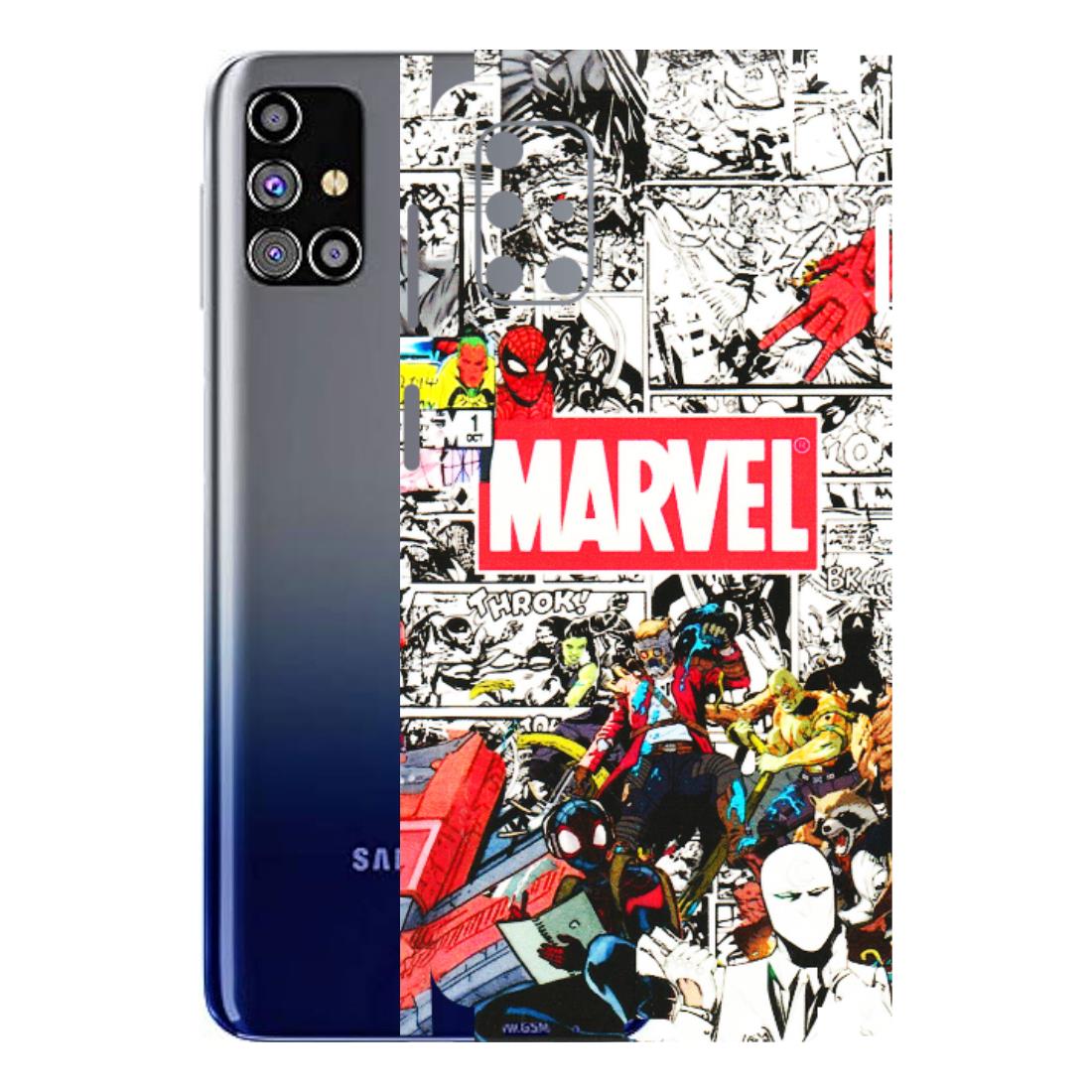 Samsung M/F/Note/Flip and C Phone Skins (All Models) - Marvel Colorful Comic - 3D Embossed Finish (L-64) Samsung Galaxy M31s