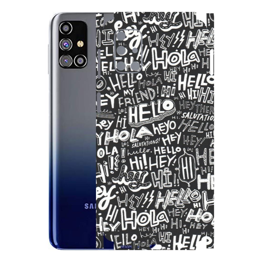 Samsung M/F/Note/Flip and C Phone Skins (All Models) - Hi Hello Doodles - Matte Finish (M-25) Samsung Galaxy M31s