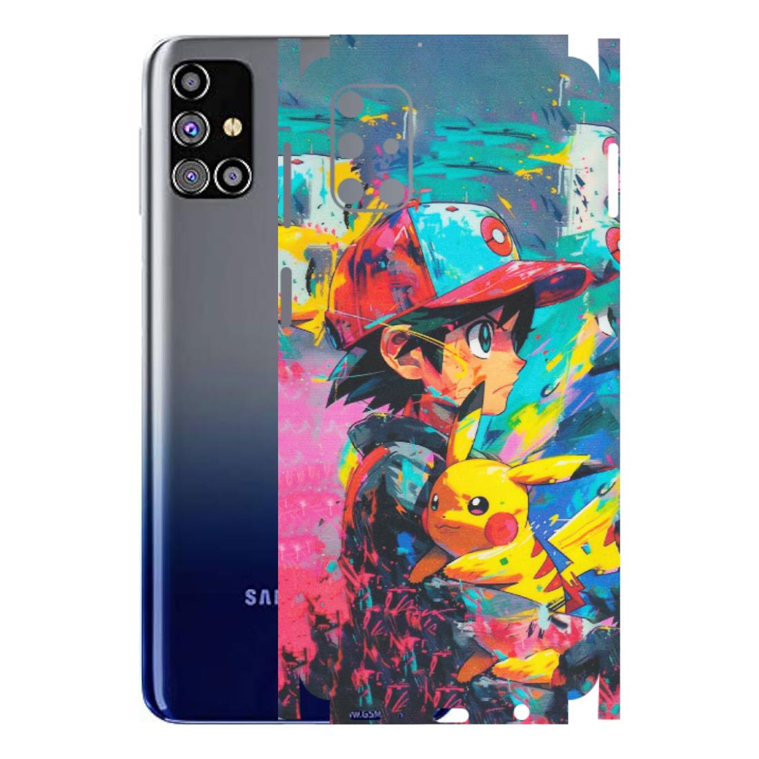 Samsung M/F/Note/Flip and C Phone Skins (All Models) - Ash & Pikachu - Matte Finish (M-26) Samsung Galaxy M31s