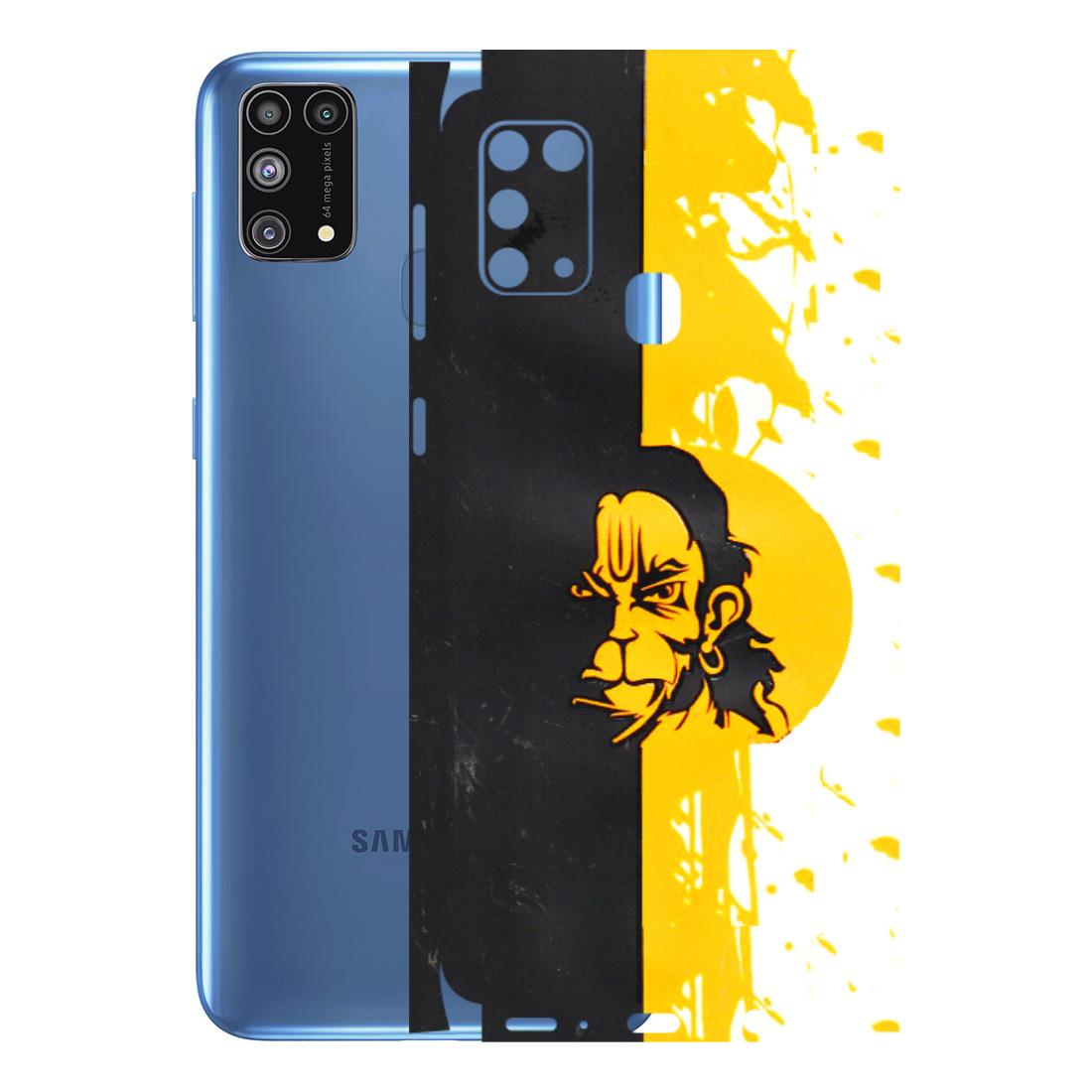 Samsung M/F/Note/Flip and C Phone Skins (All Models) - Bajrangbali - 3D Embossed Finish (L-151) Samsung Galaxy M31