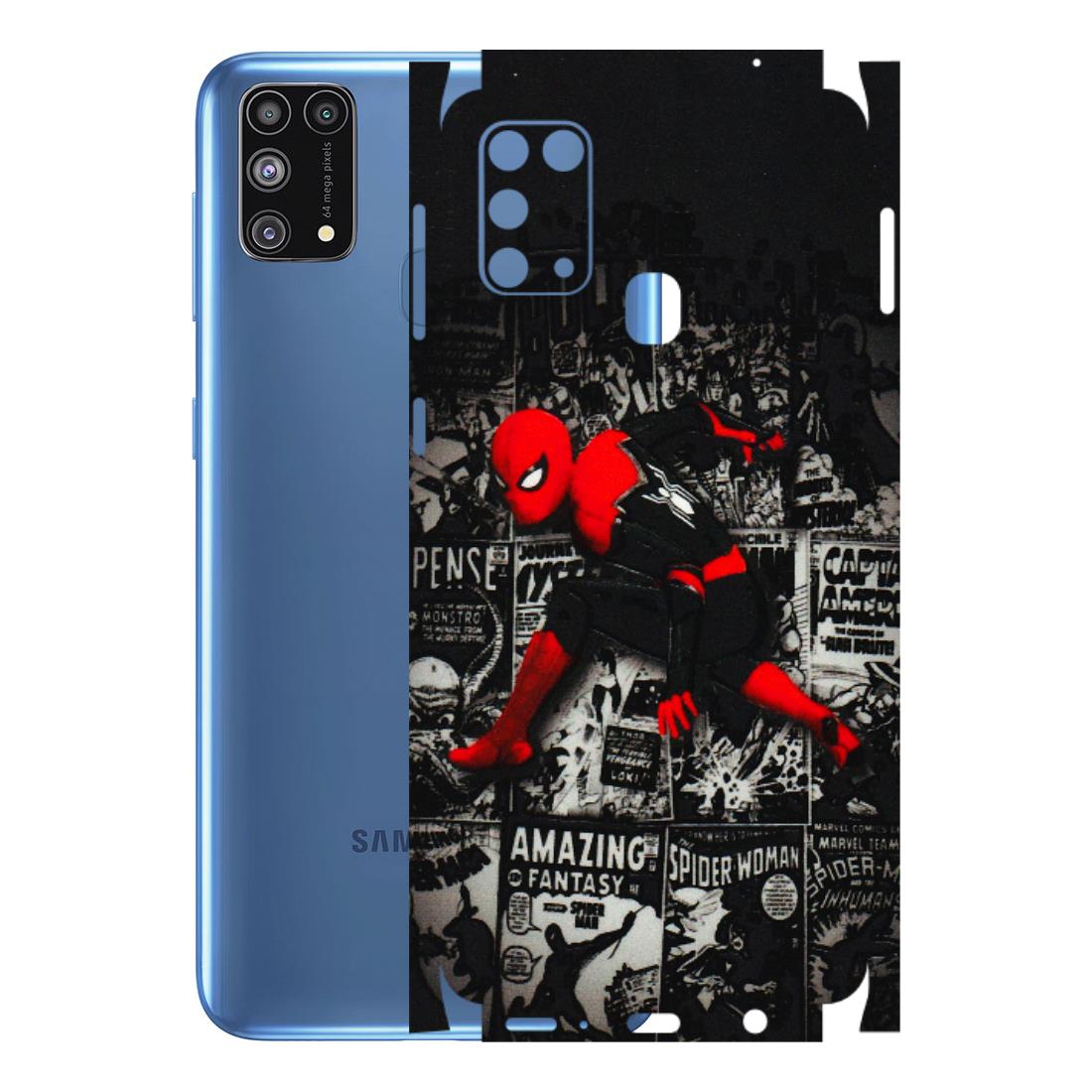 Samsung M/F/Note/Flip and C Phone Skins (All Models) - SpiderMan New - 3D Embossed Finish (L-162) Samsung Galaxy M31