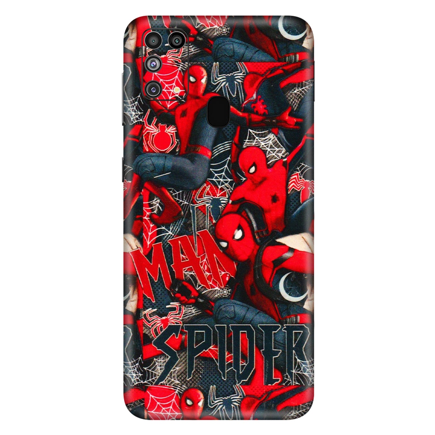 Samsung M/F/Note/Flip and C Phone Skins (All Models) - SpiderMan Cool - 3D Embossed Finish (L-188) Samsung Galaxy M31