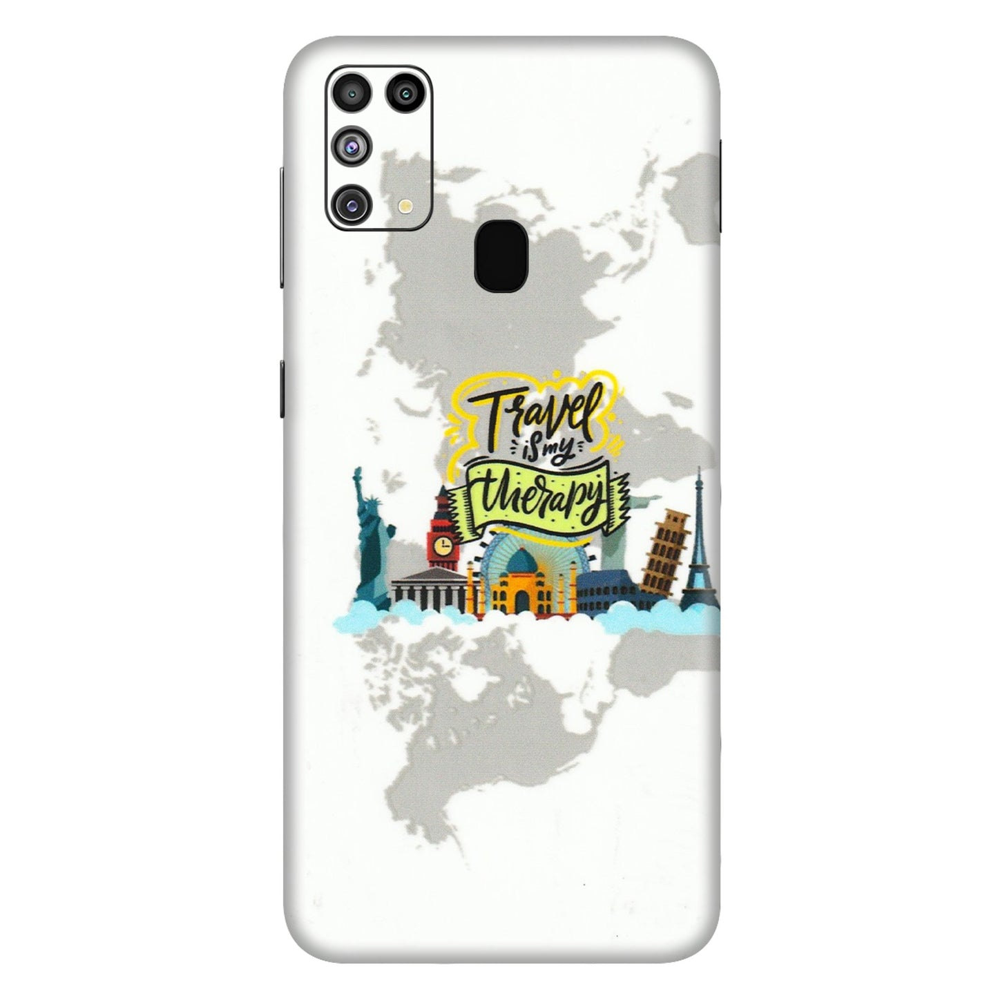 Samsung M/F/Note/Flip and C Phone Skins (All Models) - Travel Therapy - 3D Embossed Finish (L-199) Samsung Galaxy M31