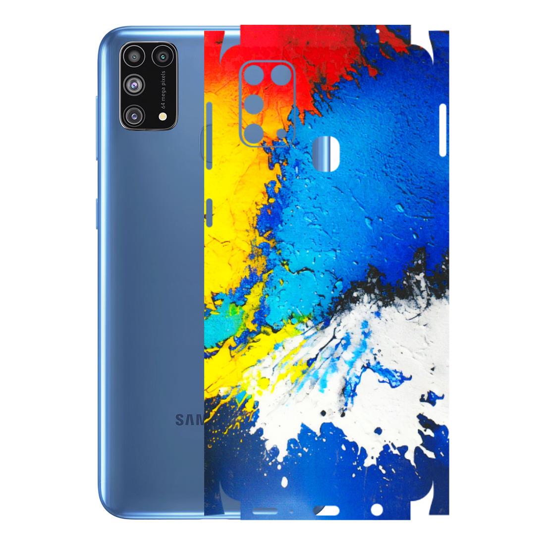 Samsung M/F/Note/Flip and C Phone Skins (All Models) - Acrylic Paint Spill - 3D Embossed Finish (L-229) Samsung Galaxy M31