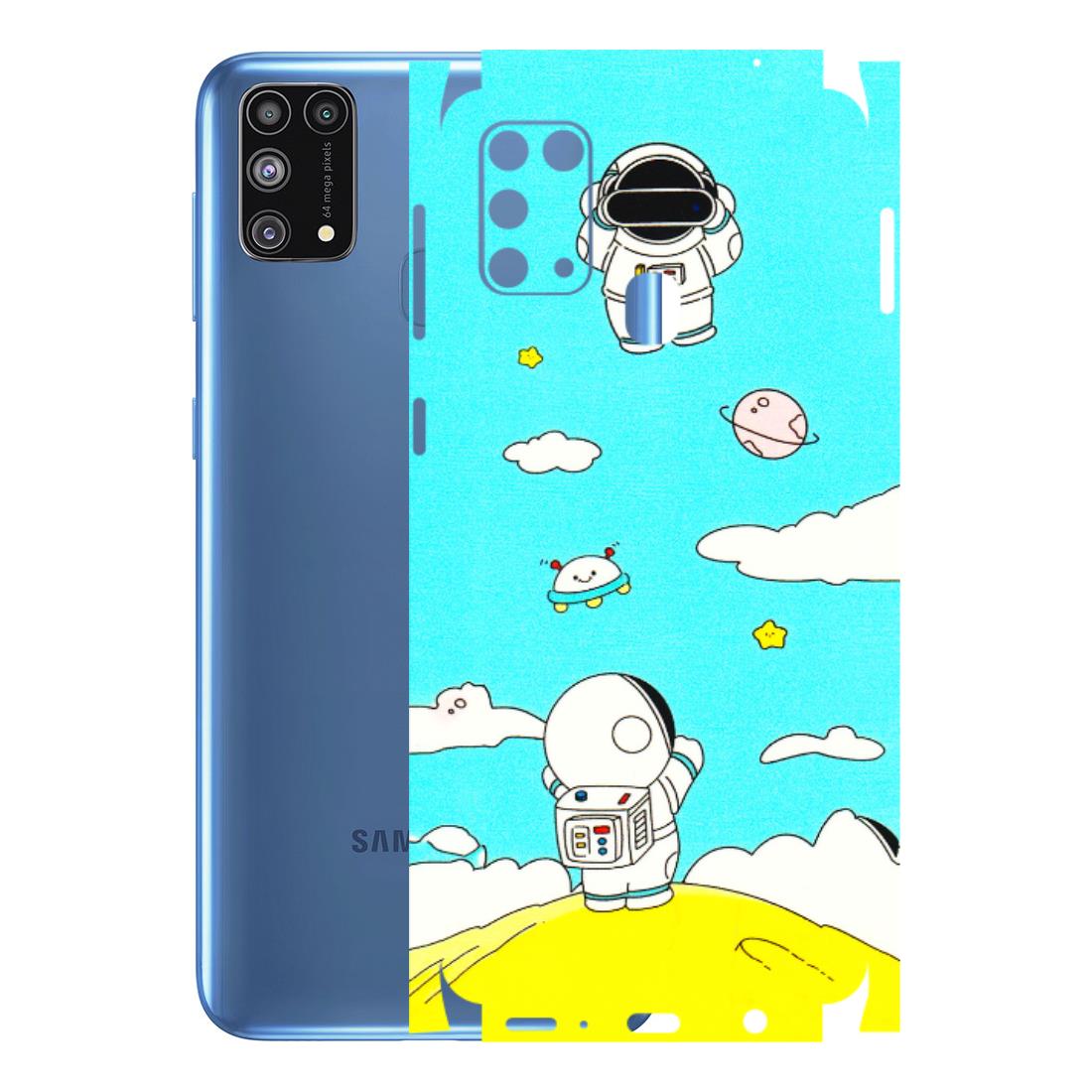 Samsung M/F/Note/Flip and C Phone Skins (All Models) - Blue Skies Astro Float - 3D Embossed Finish (L-230) Samsung Galaxy M31