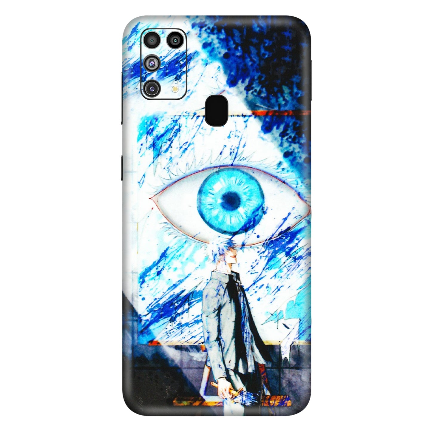 Samsung M/F/Note/Flip and C Phone Skins (All Models) - Gojo Satoru evil eye - 3D Embossed Finish (L-239) Samsung Galaxy M31