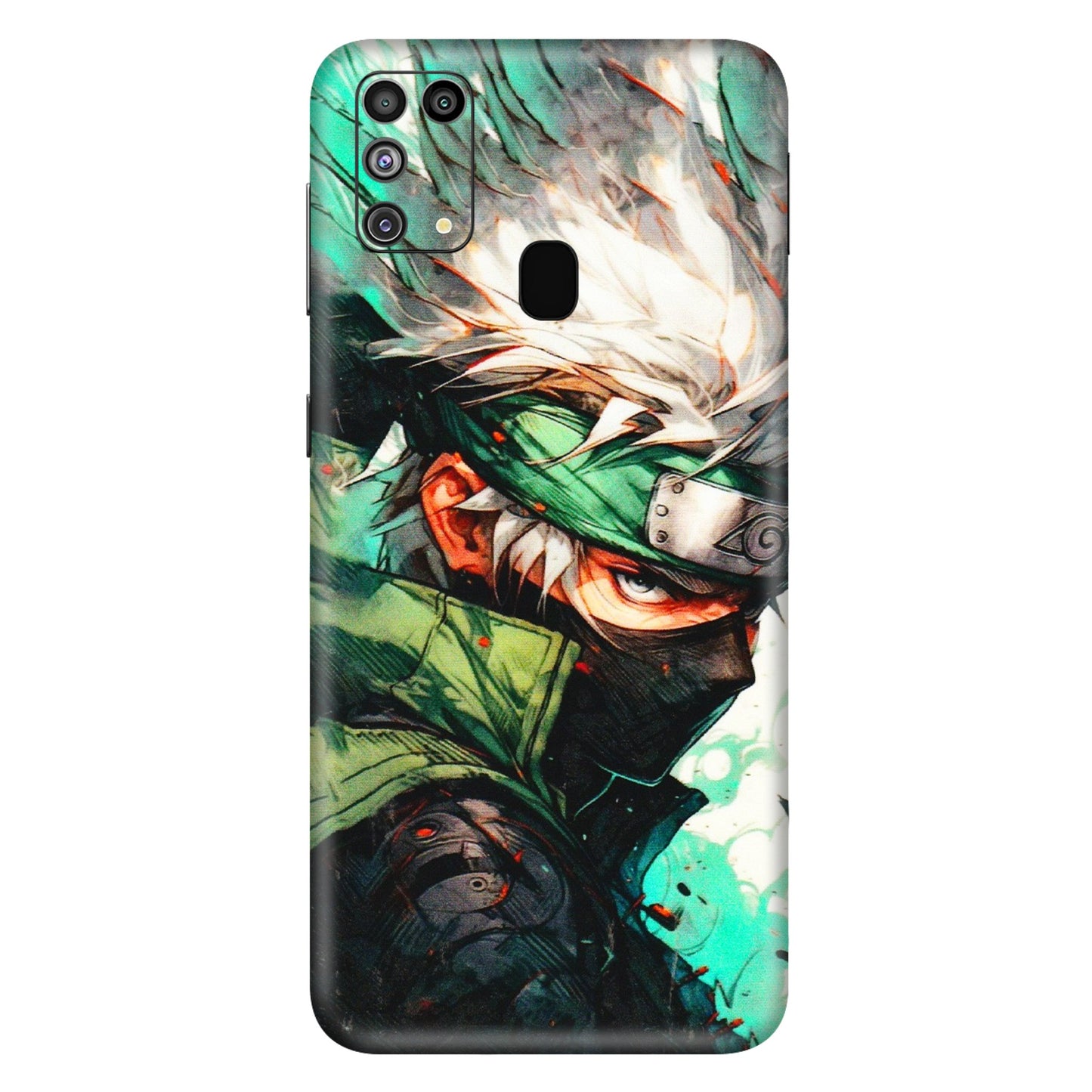 Samsung M/F/Note/Flip and C Phone Skins (All Models) - Kakashi Side Profile - 3D Embossed Finish (L-249) Samsung Galaxy M31