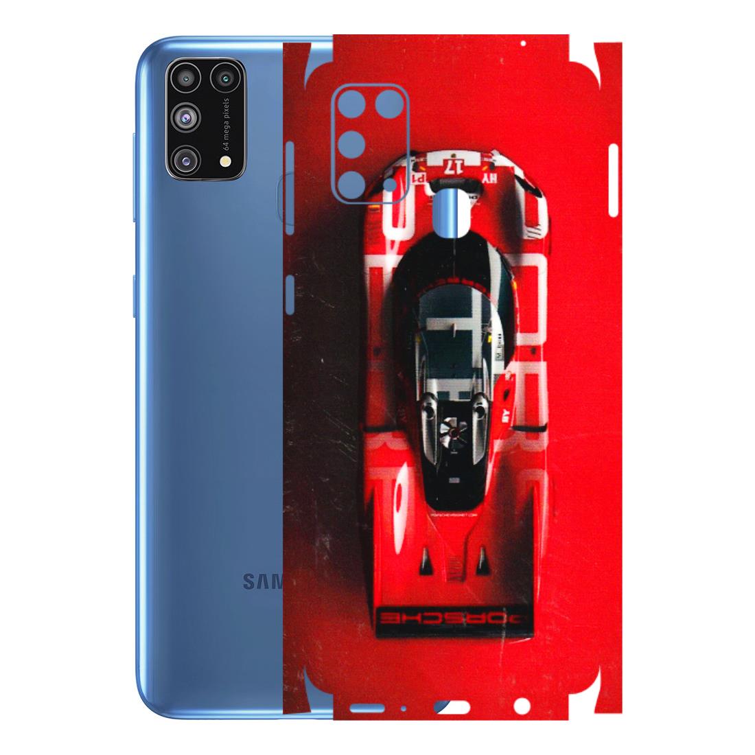 Samsung M/F/Note/Flip and C Phone Skins (All Models) - Red Porsche Car Logo - 3D Embossed Finish (L-315) Samsung Galaxy M31