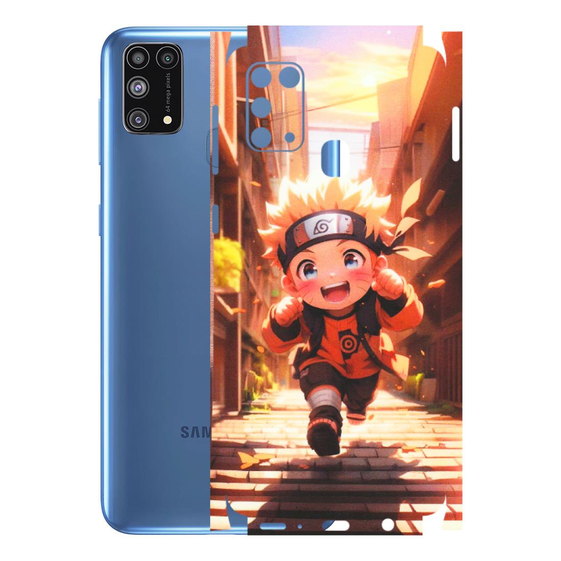 Samsung M/F/Note/Flip and C Phone Skins (All Models) - Naruto Cute Toon Running - Matte Finish (M-04) Samsung Galaxy M31