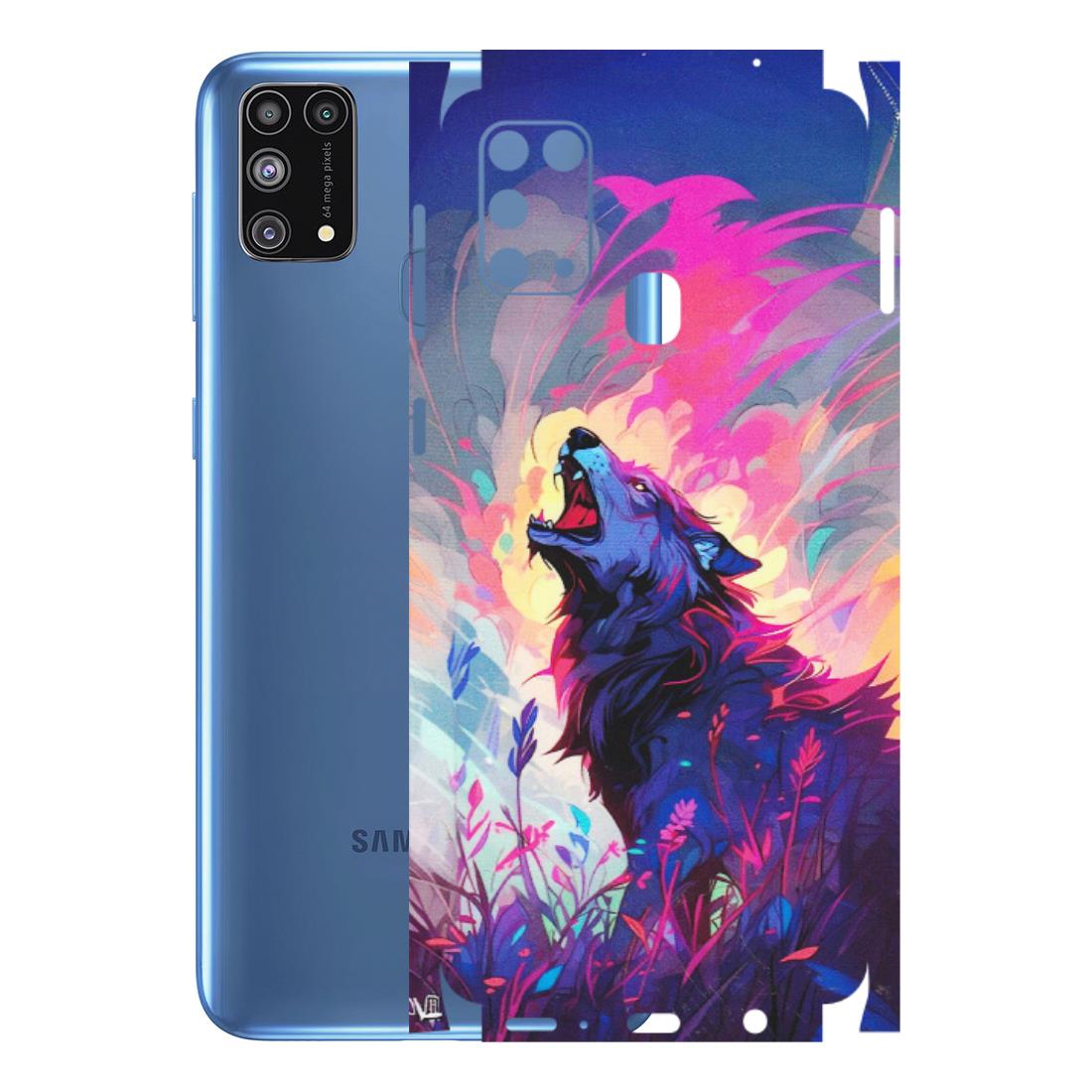 Samsung M/F/Note/Flip and C Phone Skins (All Models) - New Wild Wolf Abstract - Matte Finish (M-125) Samsung Galaxy M31