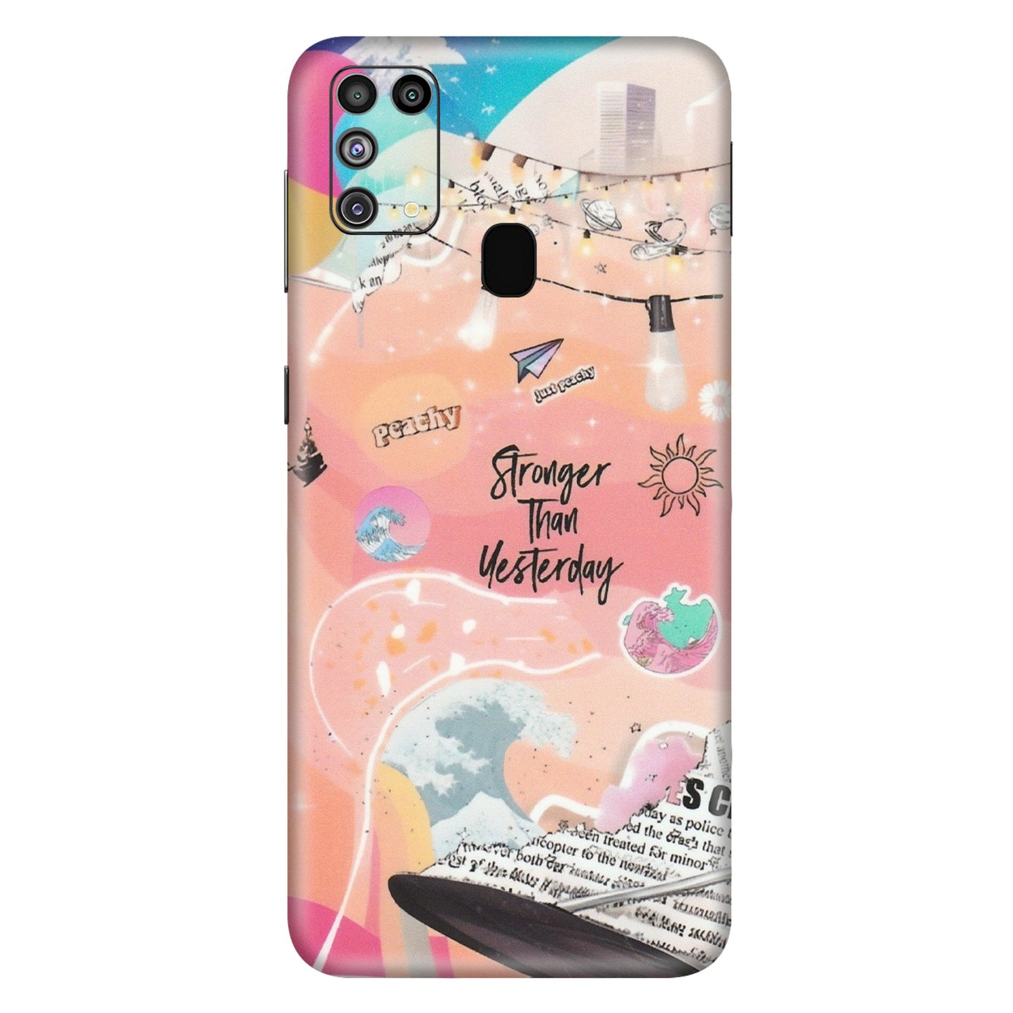 Samsung M/F/Note/Flip and C Phone Skins (All Models) - Stronger Then Yesterday - Matte Finish (M-128) Samsung Galaxy M31