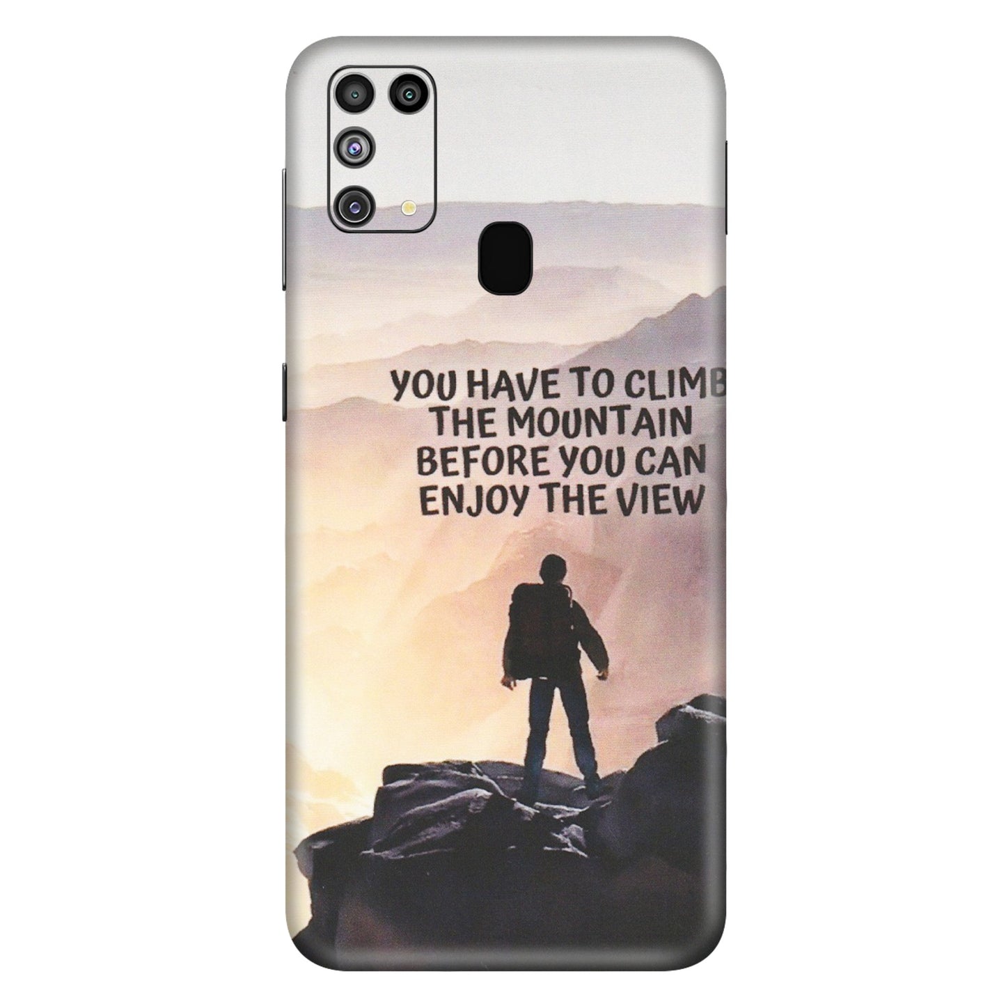 Samsung M/F/Note/Flip and C Phone Skins (All Models) - Motivational Hiking Mountain - Matte Finish (M-28) Samsung Galaxy M31
