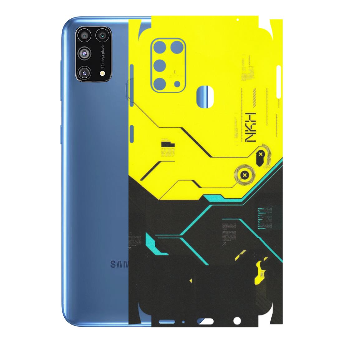 Samsung M/F/Note/Flip and C Phone Skins (All Models) - Black Yellow Technica - Matte Finish (M-53) Samsung Galaxy M31