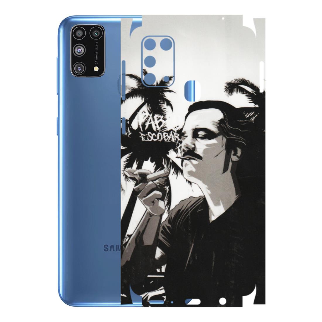 Samsung M/F/Note/Flip and C Phone Skins (All Models) - Pab Escobar - Transparent Finish (T-05) Samsung Galaxy M31