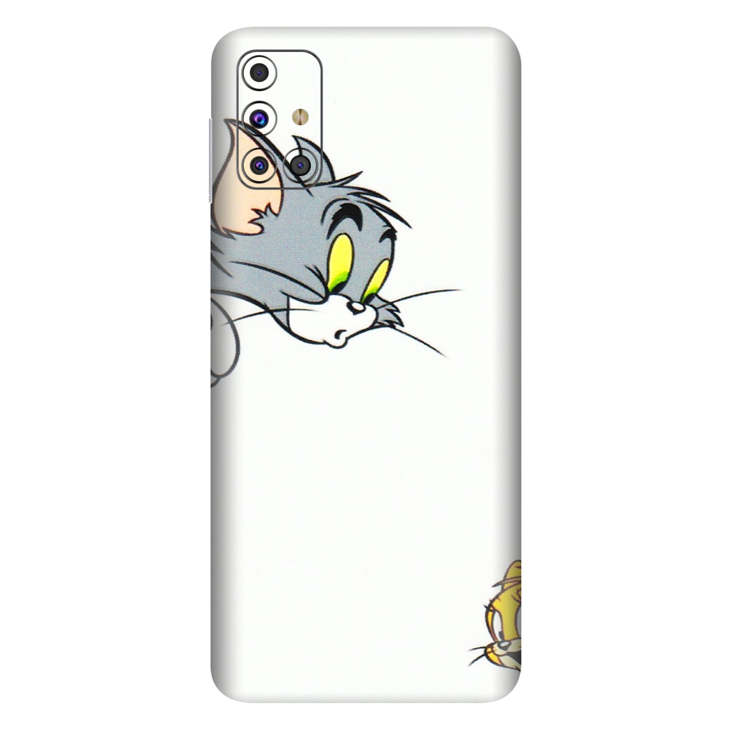 Samsung M/F/Note/Flip and C Phone Skins (All Models) - Cute Tom And Jerry - 3D Embossed Finish (L-220) Samsung Galaxy M31s