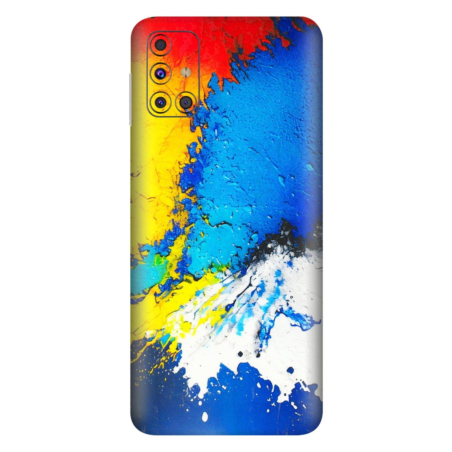 Samsung M/F/Note/Flip and C Phone Skins (All Models) - Acrylic Paint Spill - 3D Embossed Finish (L-229) Samsung Galaxy M31s