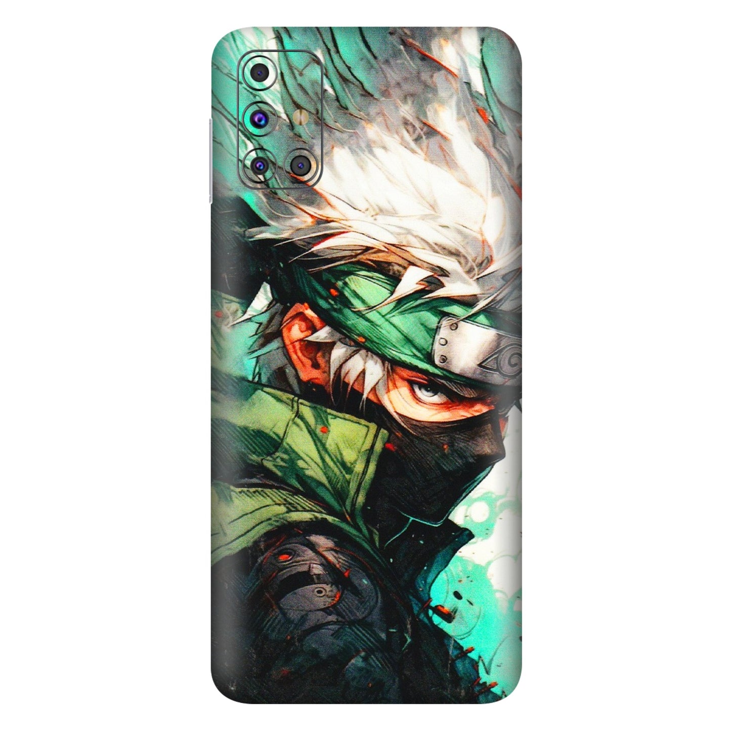 Samsung M/F/Note/Flip and C Phone Skins (All Models) - Kakashi Side Profile - 3D Embossed Finish (L-249) Samsung Galaxy M31s