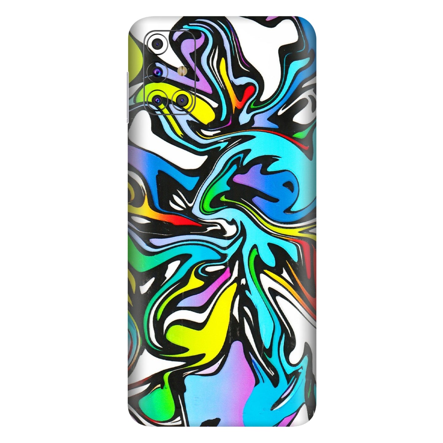 Samsung M/F/Note/Flip and C Phone Skins (All Models) - Abstract Colour Paints - 3D Embossed Finish (L-271) Samsung Galaxy M31s