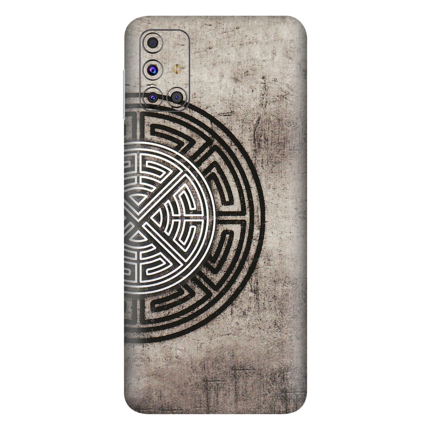 Samsung M/F/Note/Flip and C Phone Skins (All Models) - Mysterious Circular Design - 3D Embossed Finish (L-63) Samsung Galaxy M31s