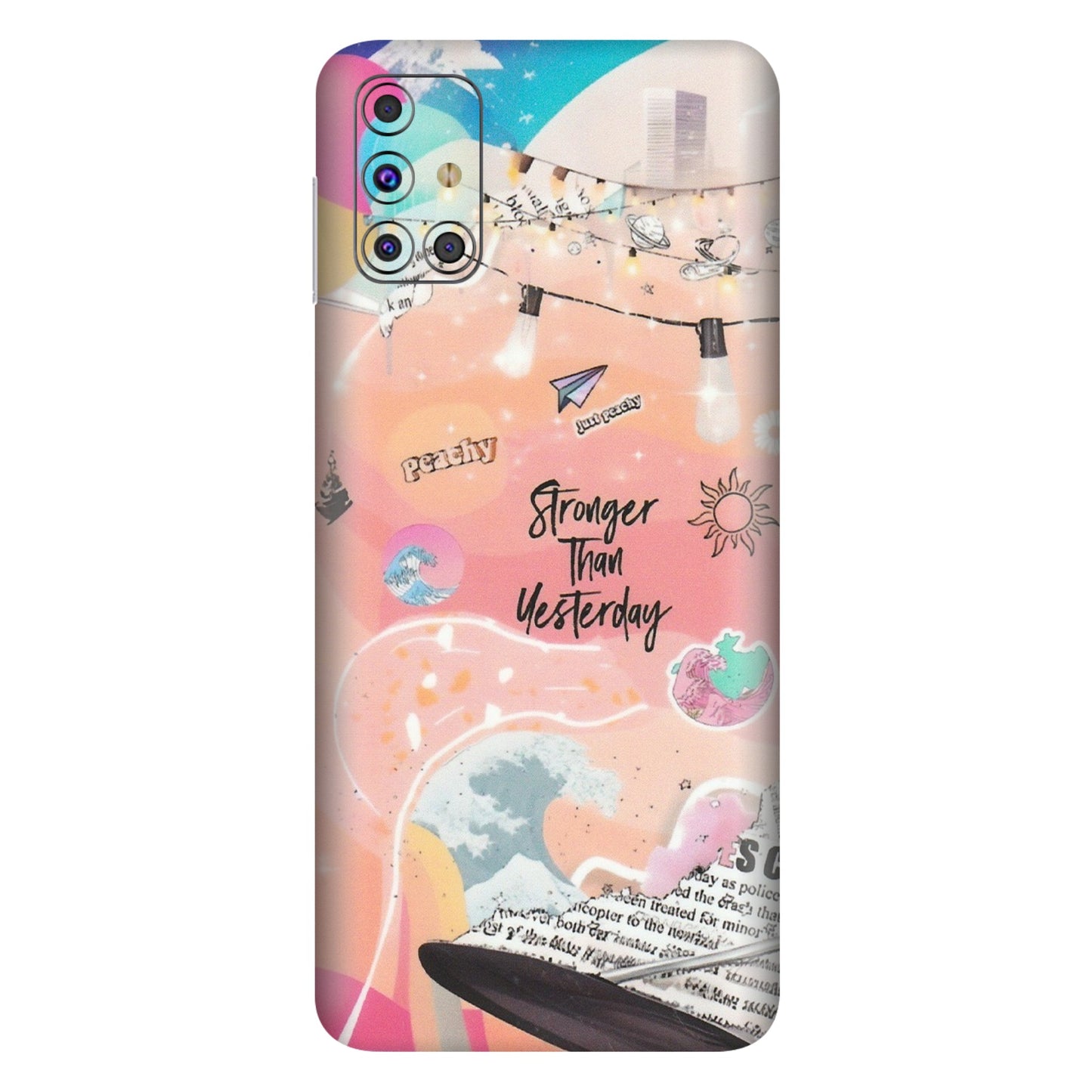 Samsung M/F/Note/Flip and C Phone Skins (All Models) - Stronger Then Yesterday - Matte Finish (M-128) Samsung Galaxy M31s